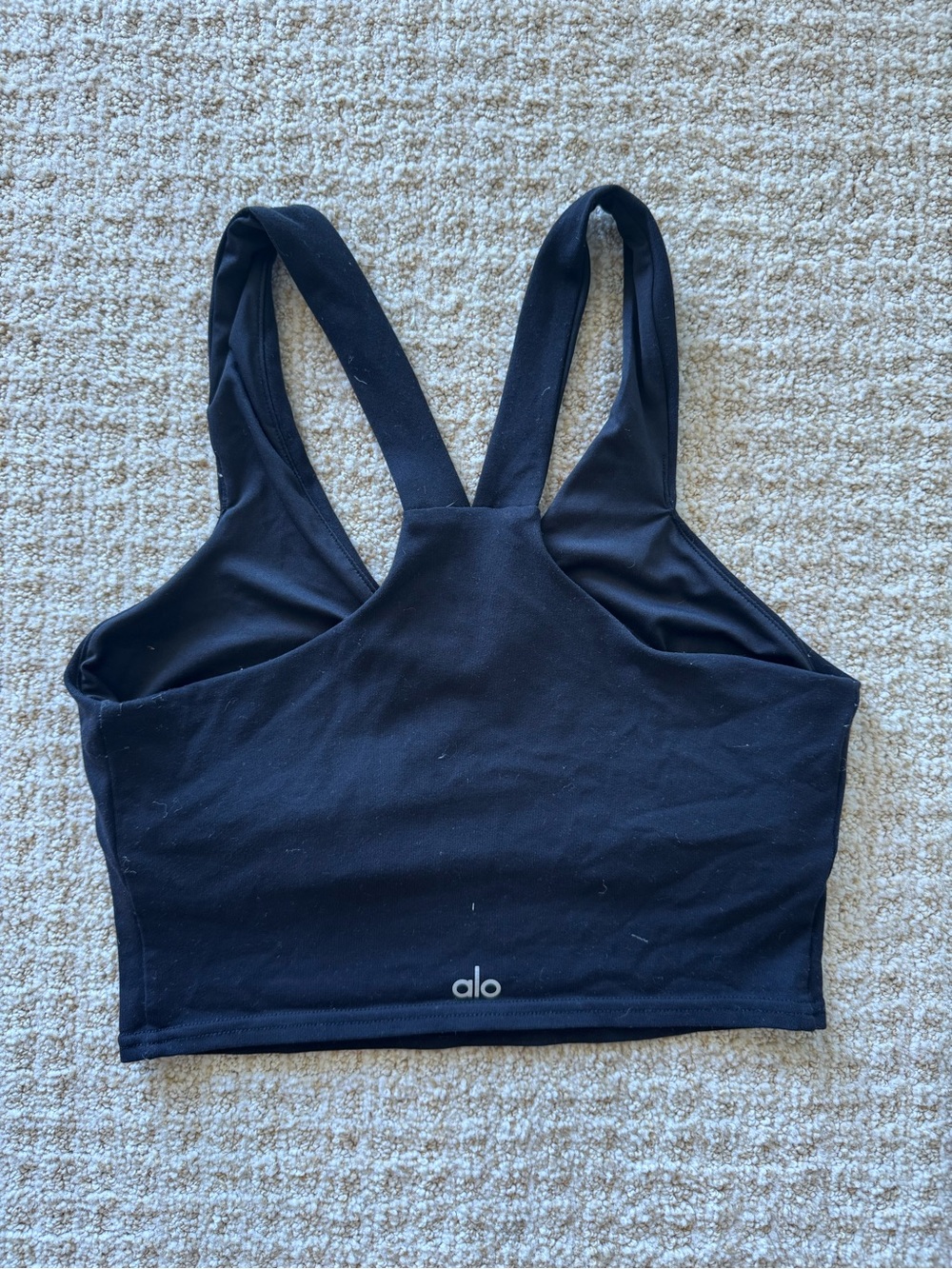 ALO Yoga Black Racerback Sports Bralette